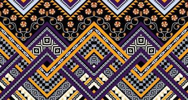 Abstract ethnic geometric seamless pattern vector. African Arab American Aztec motif pattern. vector elements designed for background, wallpaper, print, wrapping,tile, fabric patern. vector pattern.