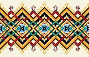 Abstract ethnic geometric seamless pattern vector. African Arab American Aztec motif pattern. vector elements designed for background, wallpaper, print, wrapping,tile, fabric patern. vector pattern.