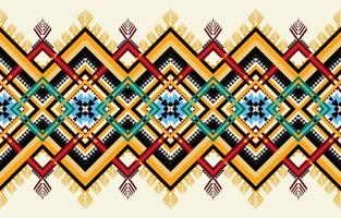 Abstract ethnic geometric seamless pattern vector. African Arab American Aztec motif pattern. vector elements designed for background, wallpaper, print, wrapping,tile, fabric patern. vector pattern.