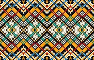 Abstract ethnic geometric seamless pattern vector. African Arab American Aztec motif pattern. vector elements designed for background, wallpaper, print, wrapping,tile, fabric patern. vector pattern.