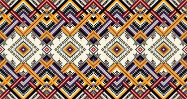 Abstract ethnic geometric seamless pattern vector. African Arab American Aztec motif pattern. vector elements designed for background, wallpaper, print, wrapping,tile, fabric patern. vector pattern.