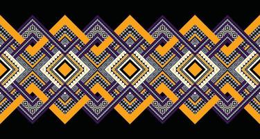 Abstract ethnic geometric seamless pattern vector. African Arab American Aztec motif pattern. vector elements designed for background, wallpaper, print, wrapping,tile, fabric patern. vector pattern.