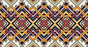 Abstract ethnic geometric seamless pattern vector. African Arab American Aztec motif pattern. vector elements designed for background, wallpaper, print, wrapping,tile, fabric patern. vector pattern.