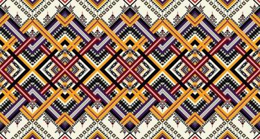 Abstract ethnic geometric seamless pattern vector. African Arab American Aztec motif pattern. vector elements designed for background, wallpaper, print, wrapping,tile, fabric patern. vector pattern.