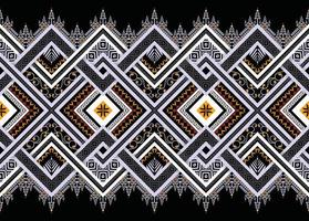 Abstract ethnic geometric seamless pattern vector. African Arab American Aztec motif pattern. vector elements designed for background, wallpaper, print, wrapping,tile, fabric patern. vector pattern.