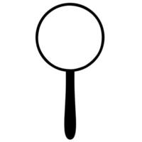 Magnifying glass icon on white background. Great for zooming in on small objects. Flat design vector