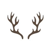 Reindeer antlers isolated on white background vector