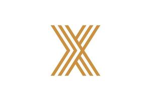 Simple Letter X Monoline Logo vector