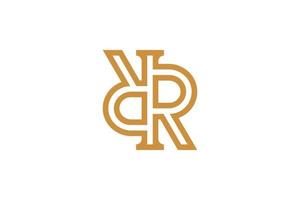 Monoline Initial Letter R Vector Logo