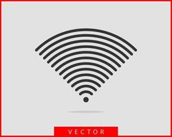 icono de wi-fi gratis. símbolo de vector wifi de zona de conexión. señal de ondas de radio.