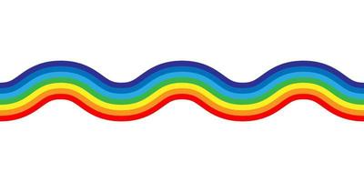 Rainbow vector illustration. Colorful abstract design. Color graphic symbol rain bow.