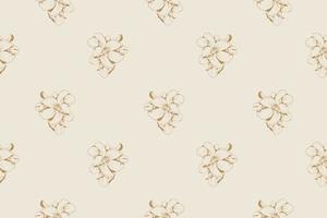 Floral seamless pattern design for fabric or wallpaper print. Flower vector textile decoration. Nature background.