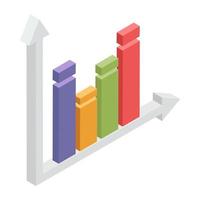 Creative design icon of chart vector