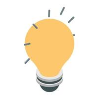 An icon design of creative idea vector