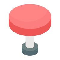 Modern design icon of round table vector