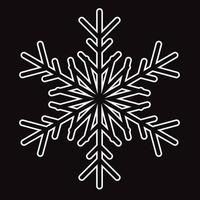 Vector set of different snowflakes Christmas New Year web icons