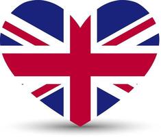 Great Britain flag icon. United Kingdom template baner foliage. Love Great Britain grunge vector icon. United Kingdom flag symbol