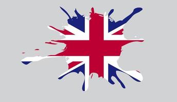 Great Britain flag icon. United Kingdom template baner foliage. Vector illustration.