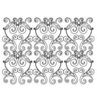 Vector damask vintage baroque scroll ornament swirl. Victorian monogram heraldic shield swirl. Retro floral leaf pattern border foliage antique  acanthus calligraphy engraved tattoo.Tile decor element