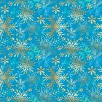 Vector Christmas card. Snowflakes background. Winter seamless pattern.