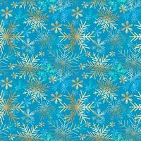 Vector Christmas card. Snowflakes background. Winter seamless pattern.