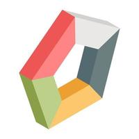 Creative design icon of chart vector
