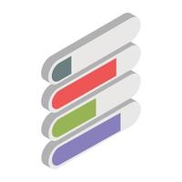Creative design icon of chart vector