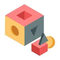 Math shapes, geometric shapes icon vector