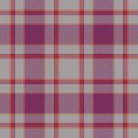 Plaid seamless pattern. Check fabric texture. Vector textile print.
