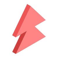 A trendy vector design arrow