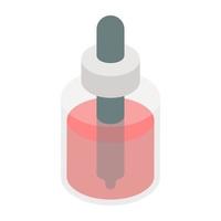 An icon design of dropper bottle vector