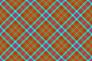 Texture textile check. Plaid pattern fabric. Seamless background vector tartan.