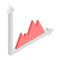 Creative design icon of chart vector