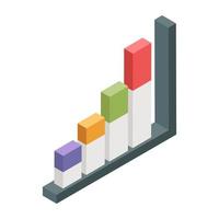 Creative design icon of chart vector