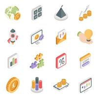 Pack of Corporate Isometric Icons