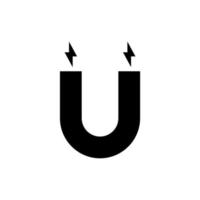 magnet simple icon on white background vector