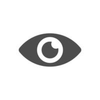 eye simple icon on white background vector