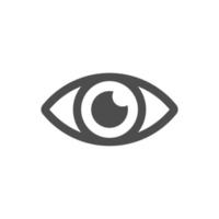 eye simple icon on white background vector