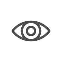 eye simple icon on white background vector