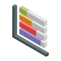 Creative design icon of chart vector