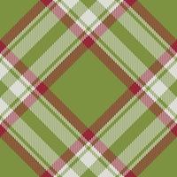 Textile seamless pattern. Fabric texture background. Plaid vector tartan check.