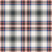 Plaid seamless pattern. Check fabric texture. Vector textile print.