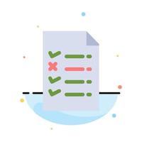 Document File Education Abstract Flat Color Icon Template vector