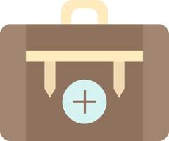 bag camping health hiking luggage Flat Color Icon Vector