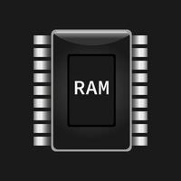 icon of memory chip vector