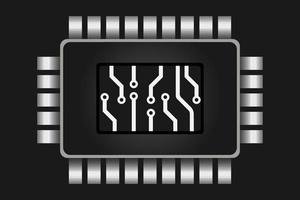 electronic circuit board icon vector