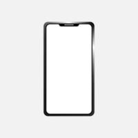 Smartphone mockup frameless blank screen frameless design vector