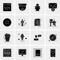 16 Universal Business Icons Vector Creative Icon Illustration to use in web and Mobile Related project