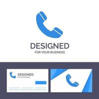 Creative Business Card and Logo template Call Phone Telephone Vector Illustration