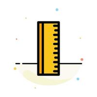 Education Ruler School Abstract Flat Color Icon Template vector